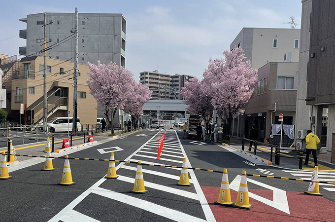東村山3•4•9号線開通式＆コヒガン桜寄付