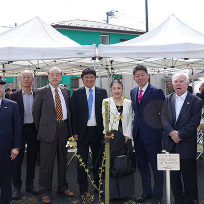 東村山3•4•9号線開通式＆コヒガン桜寄付